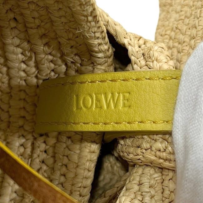 Loewe Shoulder Bag Bunny Raffia Beige Animal — view 6