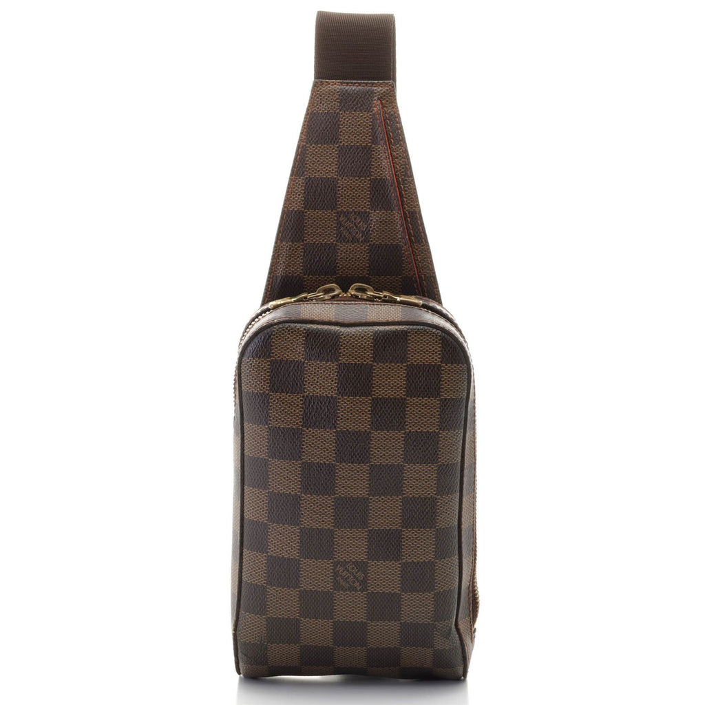 Louis Vuitton Damier Geronimos Waist Bag Canvas Brown