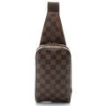 Louis Vuitton Damier Geronimos Waist Bag Canvas Brown