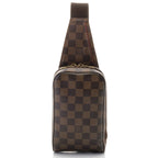 Louis Vuitton Damier Geronimos Waist Bag Canvas Brown