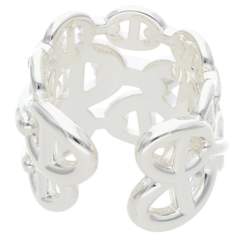 Hermes Chaine D'ancre Enchainee GM Silver Ring — view 2