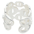 Hermes Chaine D'ancre Enchainee GM Silver Ring — view 2