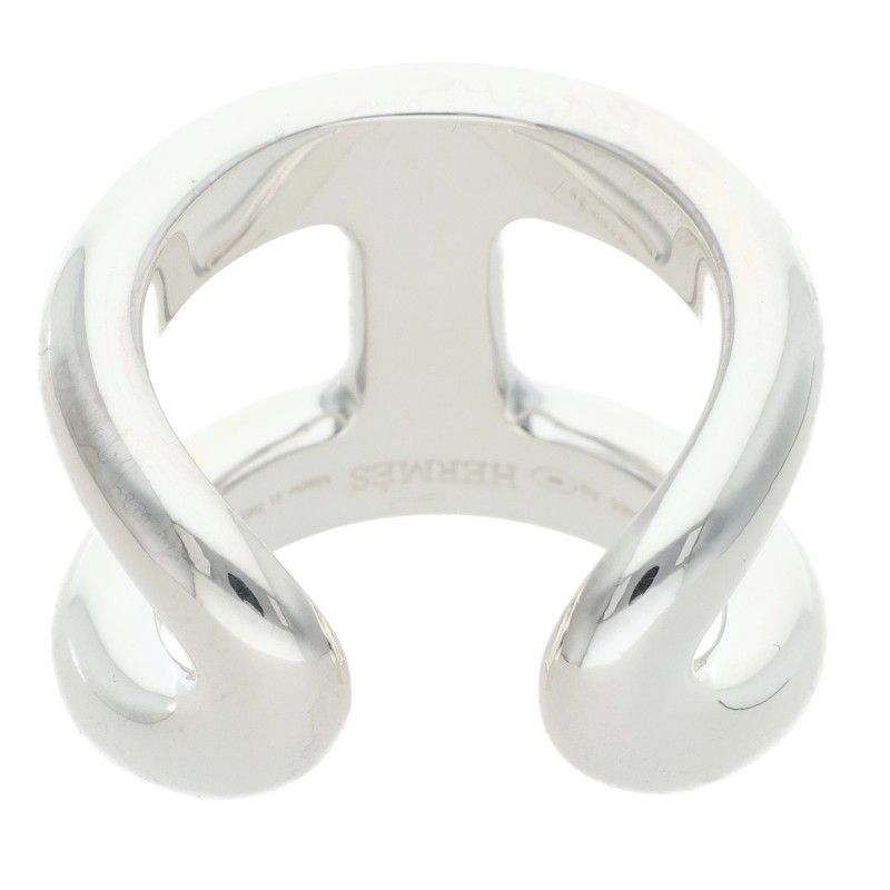 Hermes Osmose GM Silver Ring — view 2