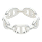 Hermes Chaine D'ancre Enchainee PM Silver Ring