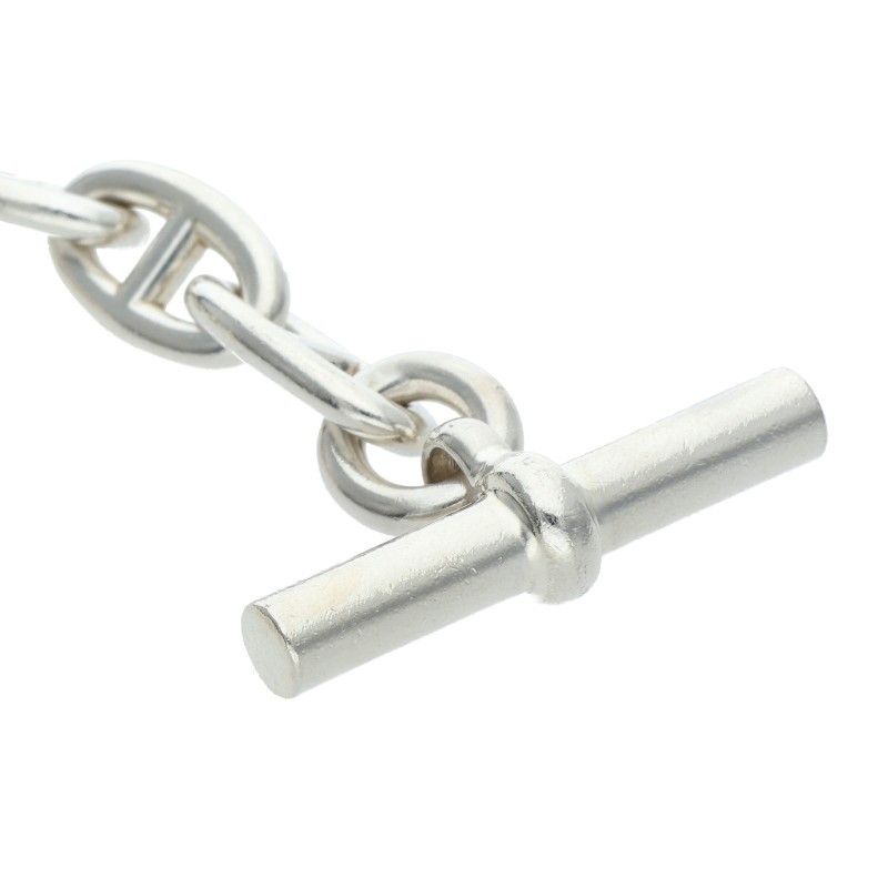 Hermes Chaine D'ancre Silver Choker Necklace GM — view 4