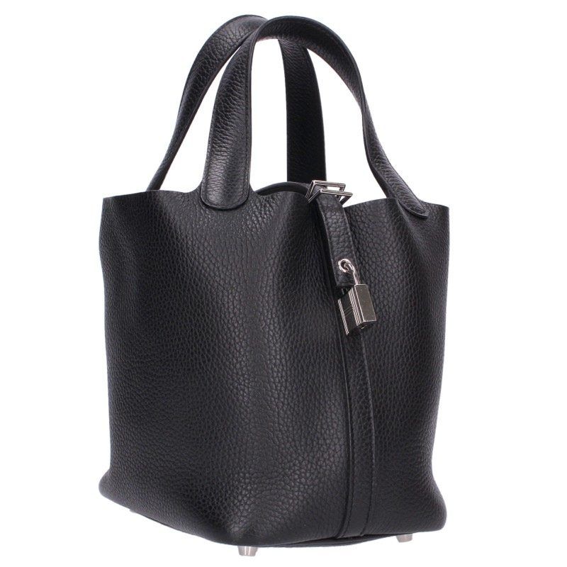 Hermes Picotin Lock PM Silver Taurillon Clemence Handbag PM