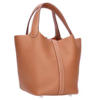 Hermes Picotin Lock PM Silver Taurillon Clemence Gold Handbag PM — view 2