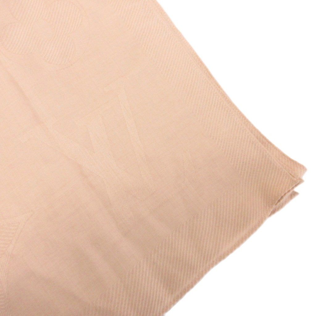Louis Vuitton Shawl Large Scarf Cashmere Monogram Beige — view 2