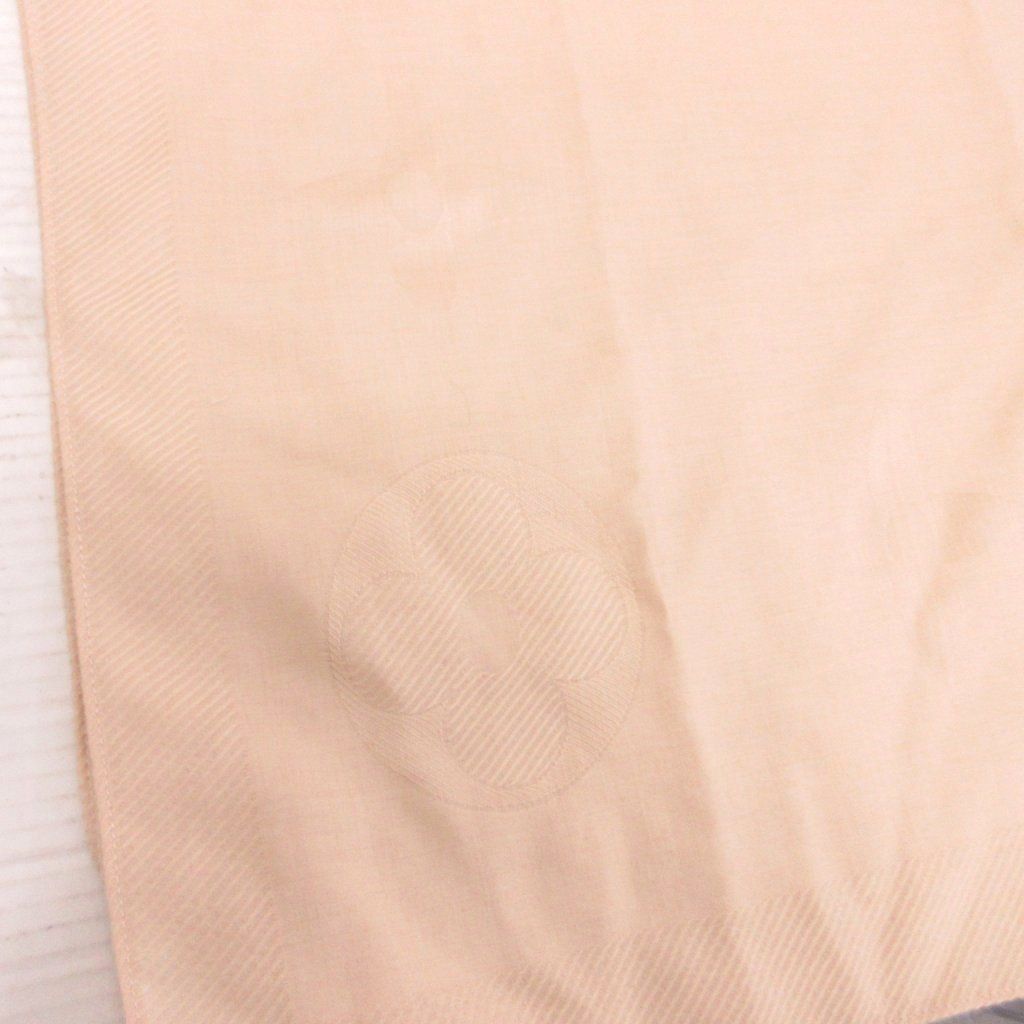 Louis Vuitton Shawl Large Scarf Cashmere Monogram Beige — view 3
