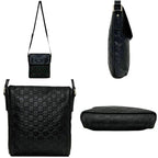 Gucci Shoulder Bag Guccissima Line Leather Black — view 2