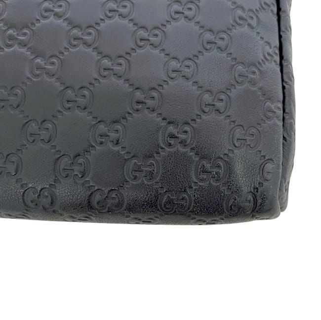 Gucci Shoulder Bag Guccissima Line Leather Black — view 6