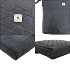 Gucci Shoulder Bag Guccissima Line Leather Black — view 7