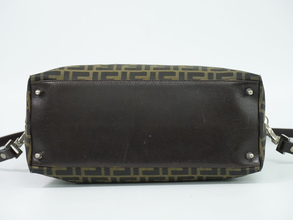 Fendi Zucca 2-Way Shoulder Bag Pochette Canvas Brown — view 3