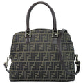 Fendi Zucca 2-Way Shoulder Bag Pochette Canvas Brown