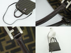 Fendi Zucca 2-Way Shoulder Bag Pochette Canvas Brown — view 6