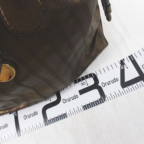 Celine Tote Bag Stripe Blanc Leather — view 8