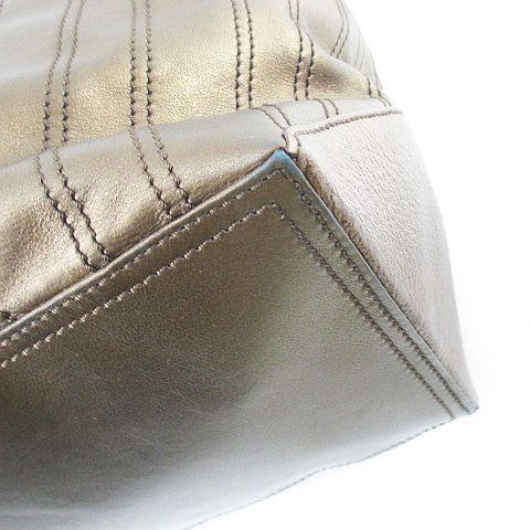 Celine Tote Bag Stripe Blanc Leather — view 6