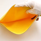 Hermes Neobain Flat Pouch MM Yellow Color — view 6