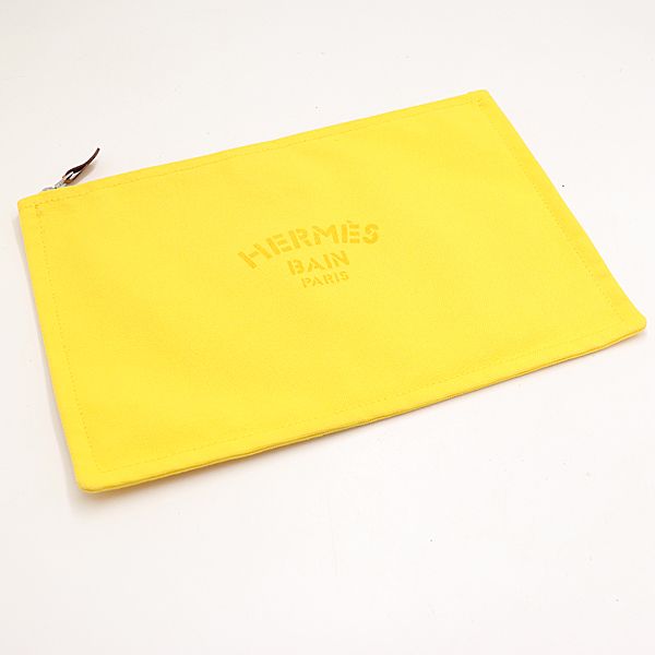 Hermes Neobain Flat Pouch MM Yellow Color — view 2