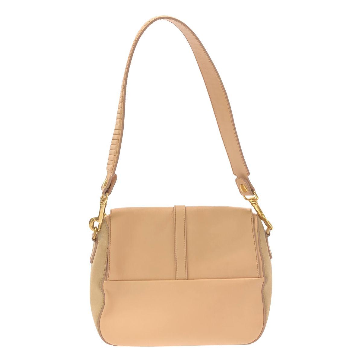 Celine by Phoebe Philo 2-Way Leather Shoulder Bag Pink Beige — view 2