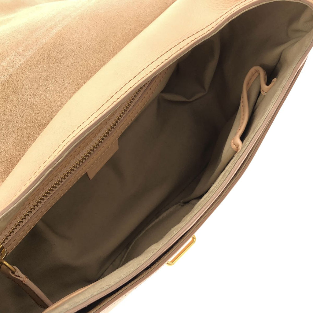 Celine by Phoebe Philo 2-Way Leather Shoulder Bag Pink Beige — view 6