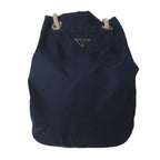 Prada Mariner Small Re-Nylon Bucket Bag Triangular Plate Paneled Design Rope