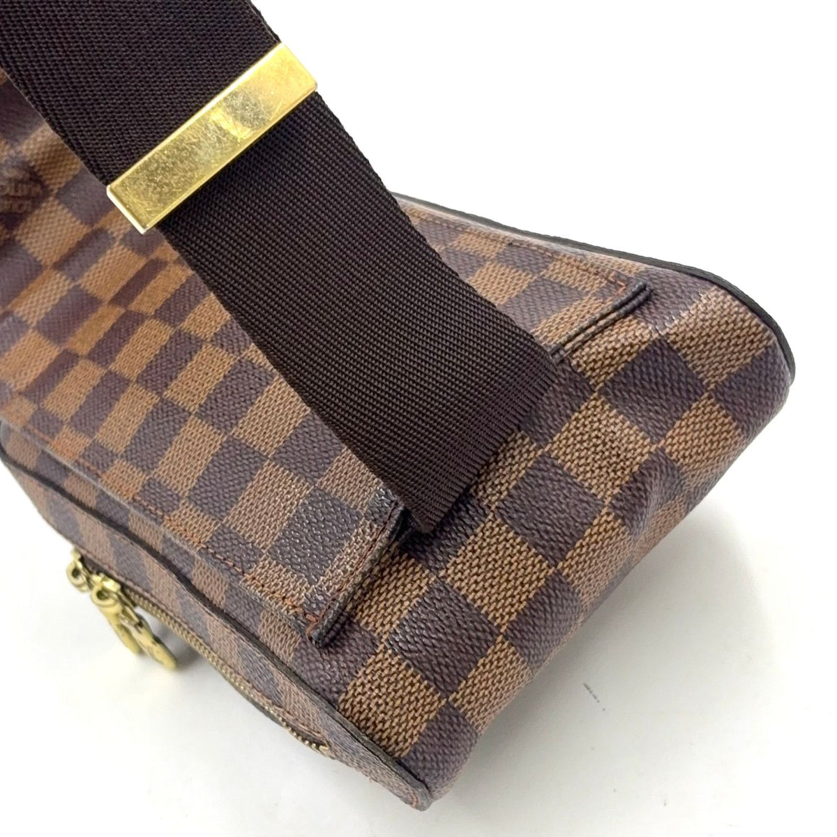 Louis Vuitton Geronimos Brown Belt Bag Gold — view 5
