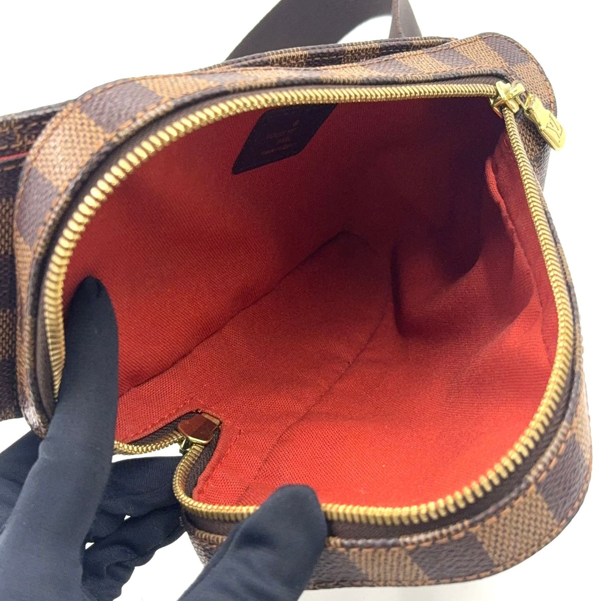 Louis Vuitton Geronimos Brown Belt Bag Gold — view 3