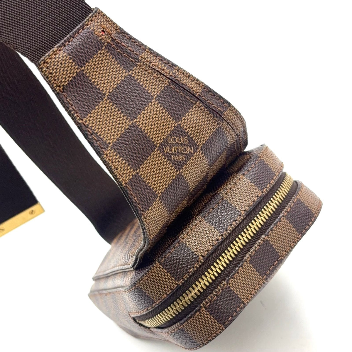 Louis Vuitton Geronimos Brown Belt Bag Gold — view 6