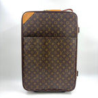 Louis Vuitton Pegase 55 Travel Bag Leather Brown Light Gold