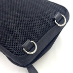 Fendi Ness Mini Leather Nylon Black Shoulder Bag Silver — view 8