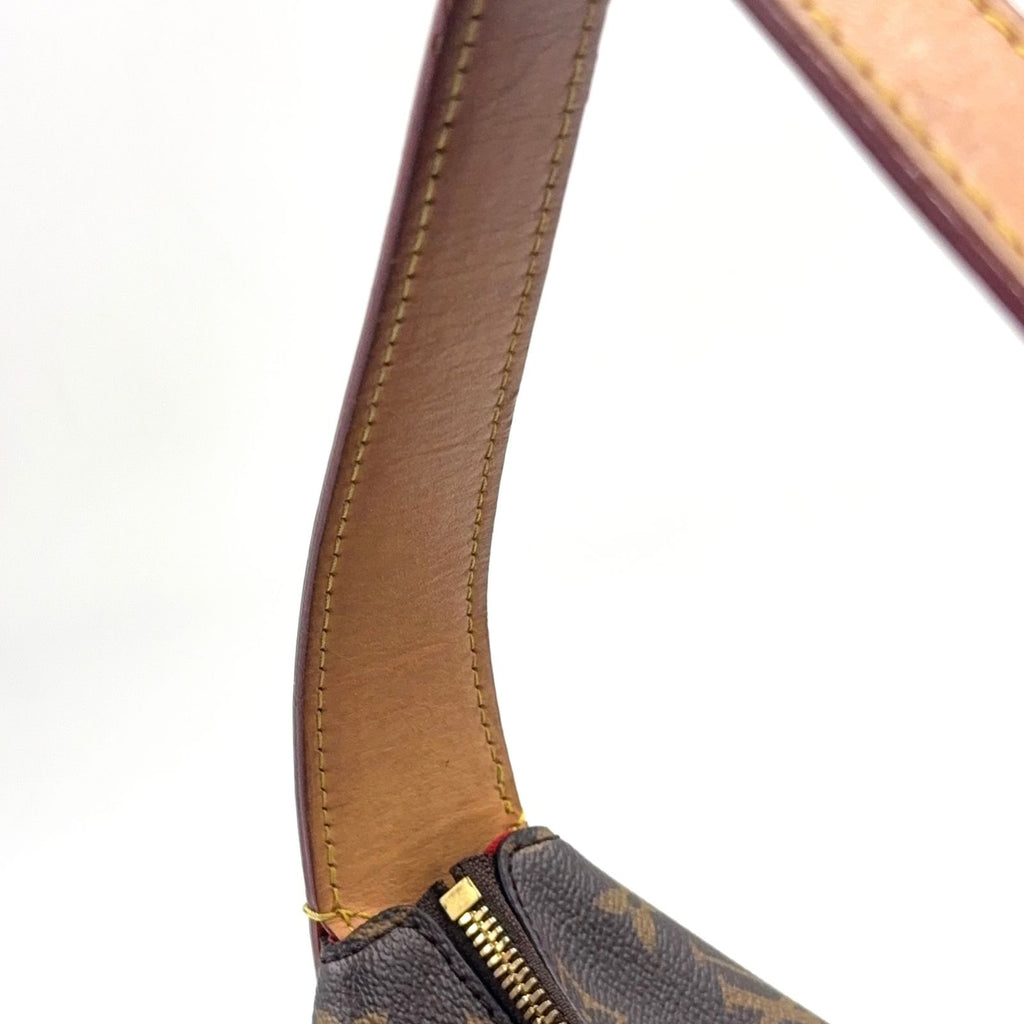 Louis Vuitton Slouchy PM Leather Brown Light Bag Gold — view 8