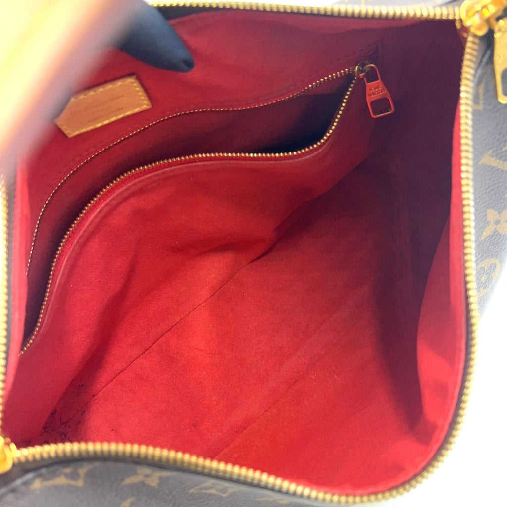 Louis Vuitton Slouchy PM Leather Brown Light Bag Gold — view 3