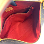 Louis Vuitton Slouchy PM Leather Brown Light Bag Gold — view 3