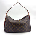 Louis Vuitton Slouchy PM Leather Brown Light Bag Gold