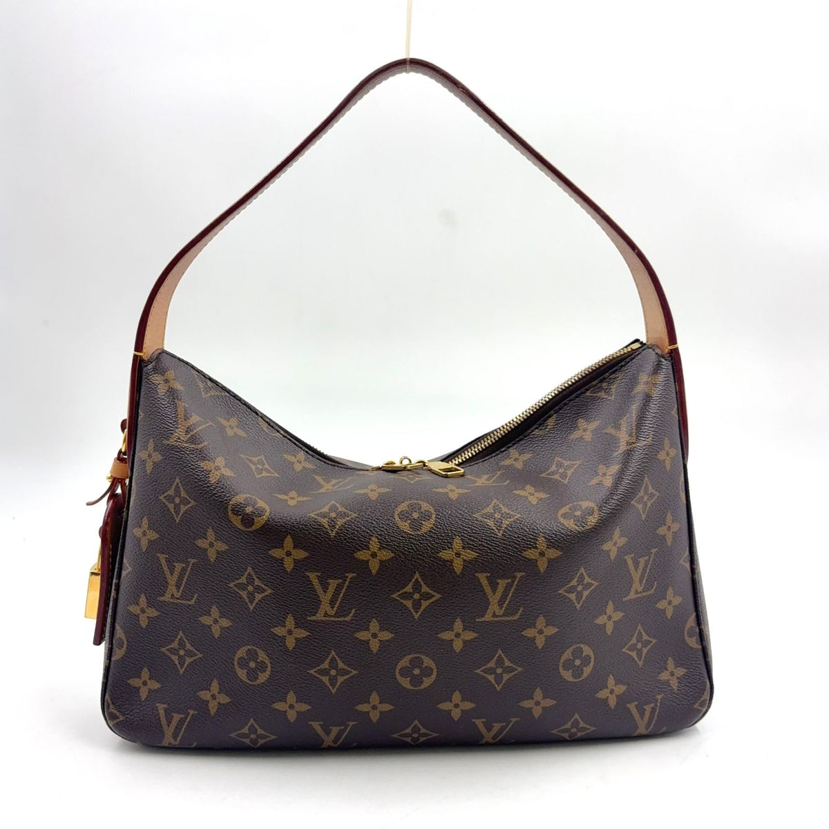 Louis Vuitton Slouchy PM Leather Brown Light Bag Gold