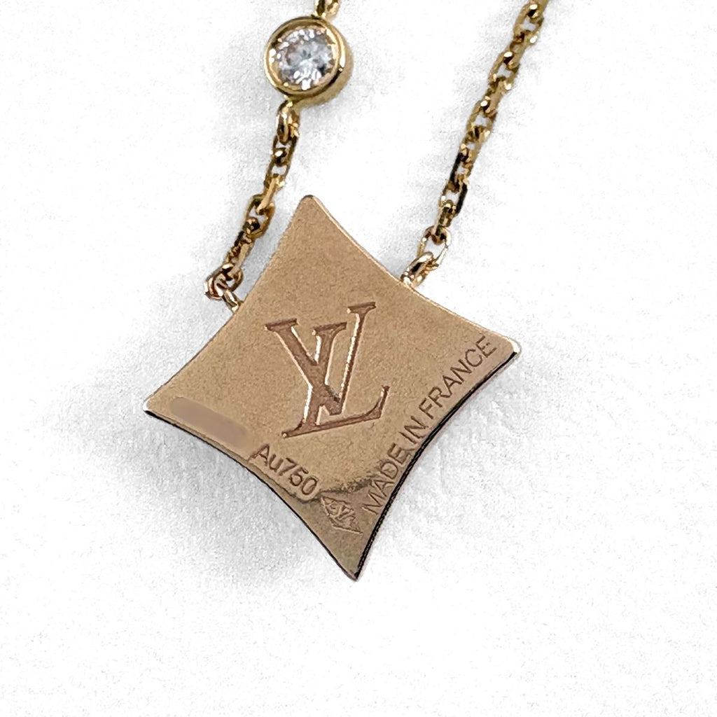 Louis Vuitton Color Blossom BB Yellow Gold Shell Diamond Pendant — view 6