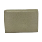 Saint Laurent Paris Trifold Wallet Origami Tiny Ivory Gold Leather — view 2