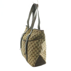 Gucci Tote Bag Canvas Leather GG Pattern Beige Brown — view 3
