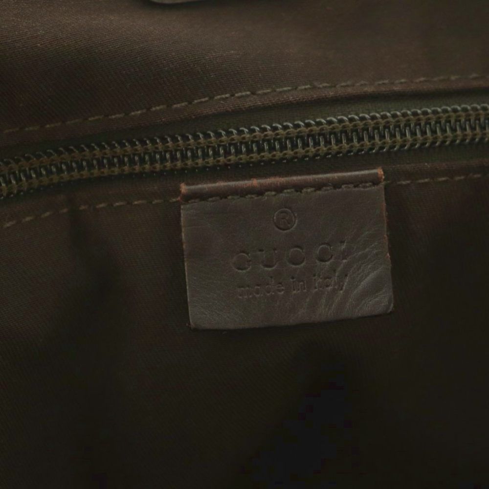 Gucci Tote Bag Canvas Leather GG Pattern Beige Brown — view 7