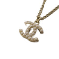 Chanel Pendant CC Logo Pearl Silver
