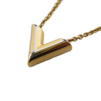 Louis Vuitton Essential V Pendant Gold Colored