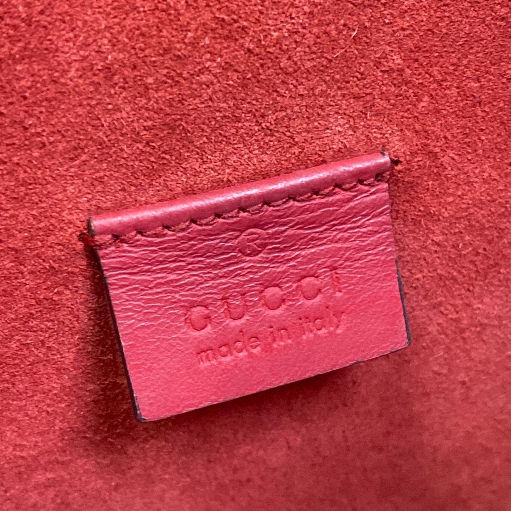 Gucci Shoulder Bag Dionysus Dark Brown Beige Red Chain — view 8