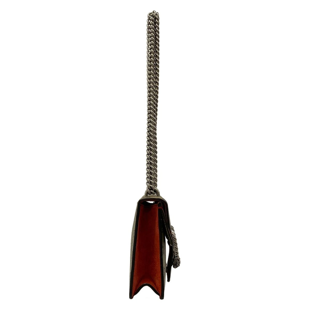 Gucci Shoulder Bag Dionysus Dark Brown Beige Red Chain — view 2
