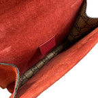 Gucci Shoulder Bag Dionysus Dark Brown Beige Red Chain — view 7