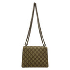 Gucci Shoulder Bag Dionysus Dark Brown Beige Red Chain — view 3