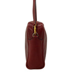 Hermes Shoulder Bag Red Gold Jockey Leather — view 4