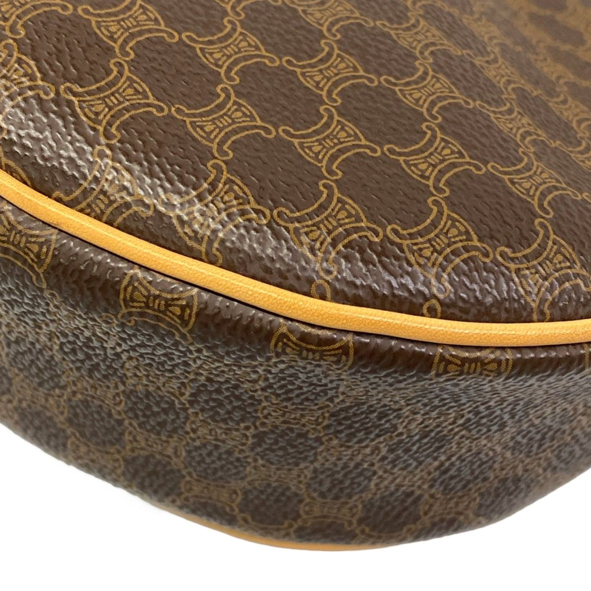 Celine Handbag Ava Dark Brown Light Macadam Pattern Leather — view 6
