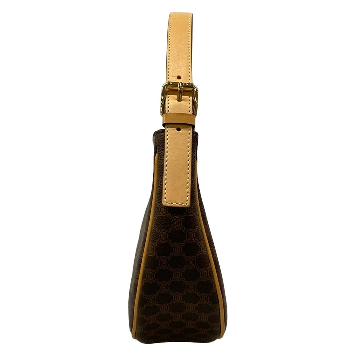 Celine Handbag Ava Dark Brown Light Macadam Pattern Leather — view 2