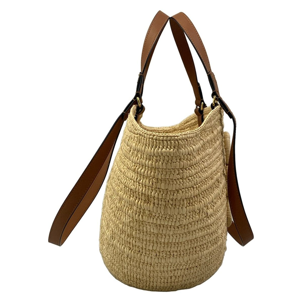 Loewe Tote Bag Eclipse Basket Medium Beige Dark Brown — view 2